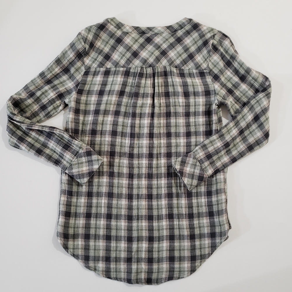 Universal Thread Plaid Tunic Blouse Nwt - image 3